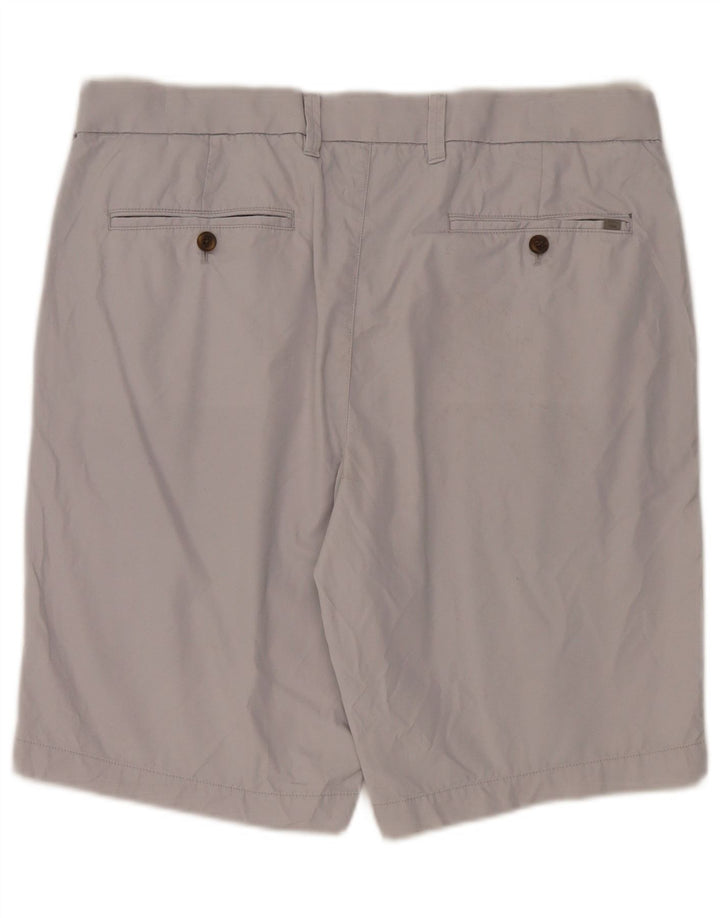 Marks & Spencer Herren Chinoshorts W36 Large Grau Baumwolle