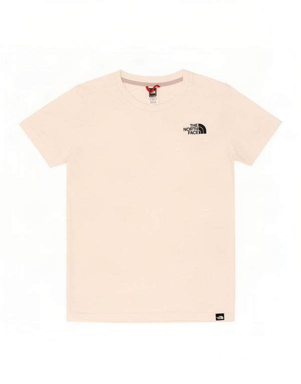 The North Face Jungen-T-Shirt mit Grafik, 11–12 Jahre, Größe L, cremefarbene Baumwolle