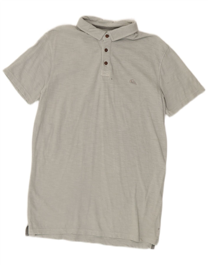 QUIKSILVER Herren-Poloshirt mit moderner Passform, mittelgraue Baumwolle