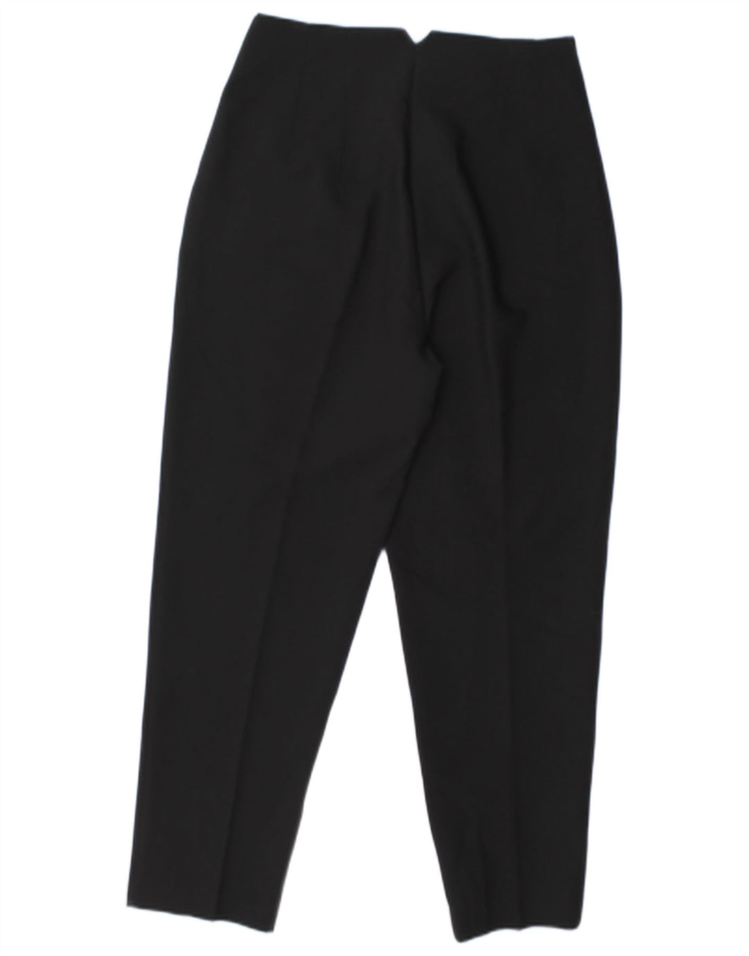 ZARA Damen Tapered Chino Hose Medium W28 L26 Schwarz Polyester