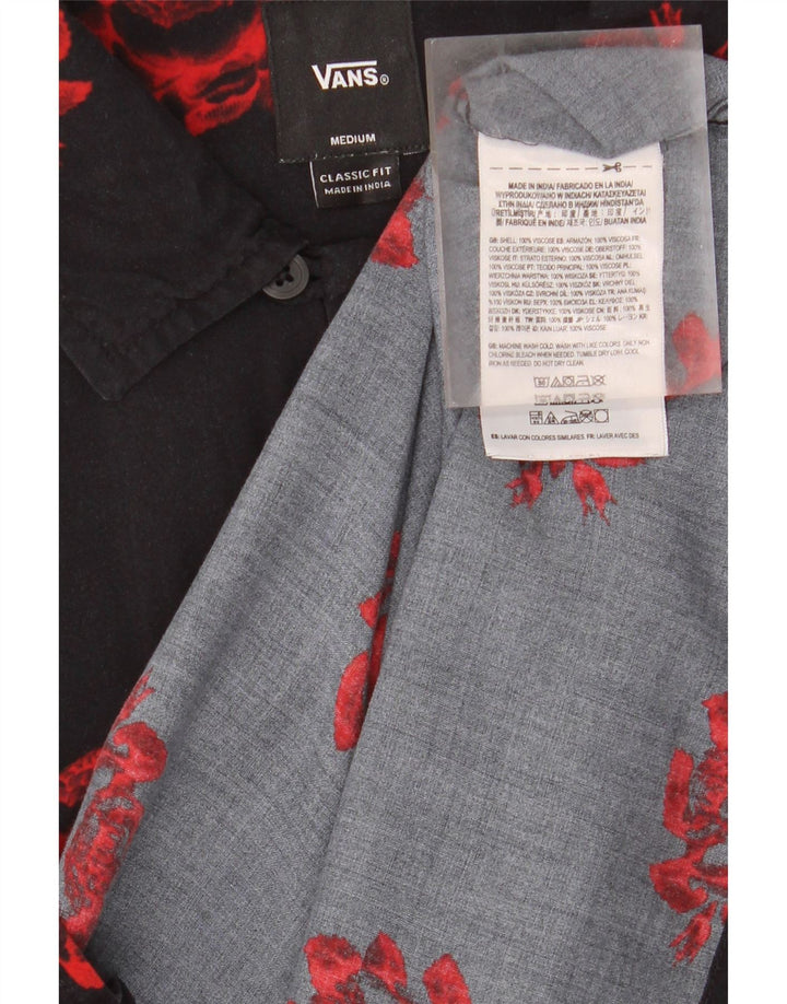 Vans Herren-Kurzarmhemd mit klassischer Passform, Mittelschwarz, Blumen- und Tropenmuster