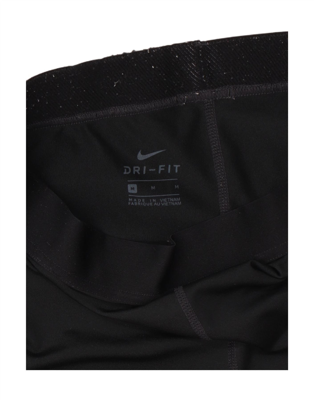 Nike Damen Dri Fit Graphic Capri Leggings UK 12 Medium Schwarz