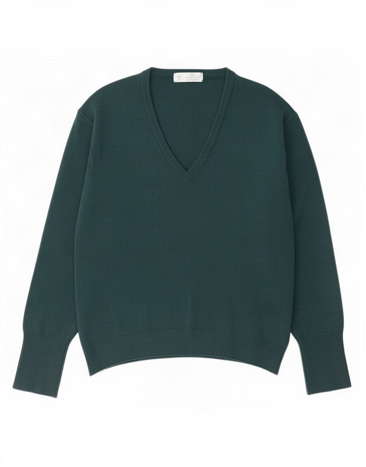 Marks & Spencer Herren St. Michael Pullover mit V-Ausschnitt Mittelgrün