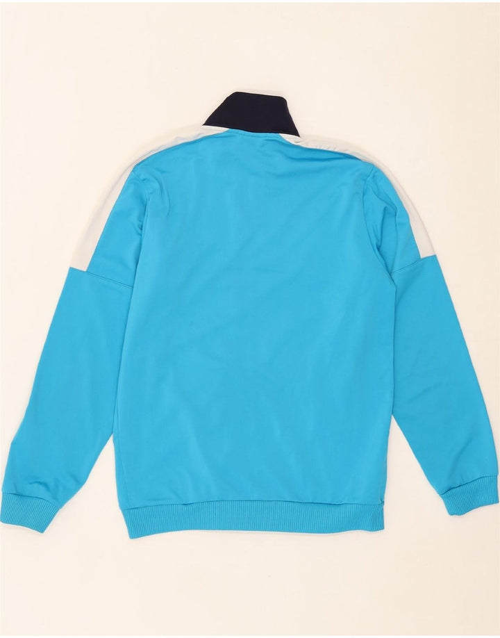 PUMA Girls Tracksuit Top Jacket 13-14 Years Blue Colourblock Polyester Vintage Puma and Second-Hand Puma from Messina Hembry 