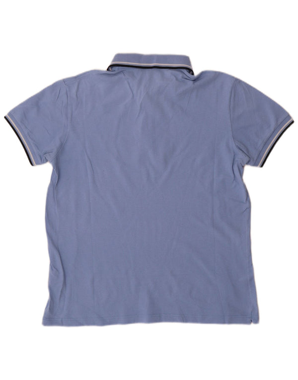 Leichtes und dehnbares Herren-Poloshirt von Fred Perry, Größe L, Blau