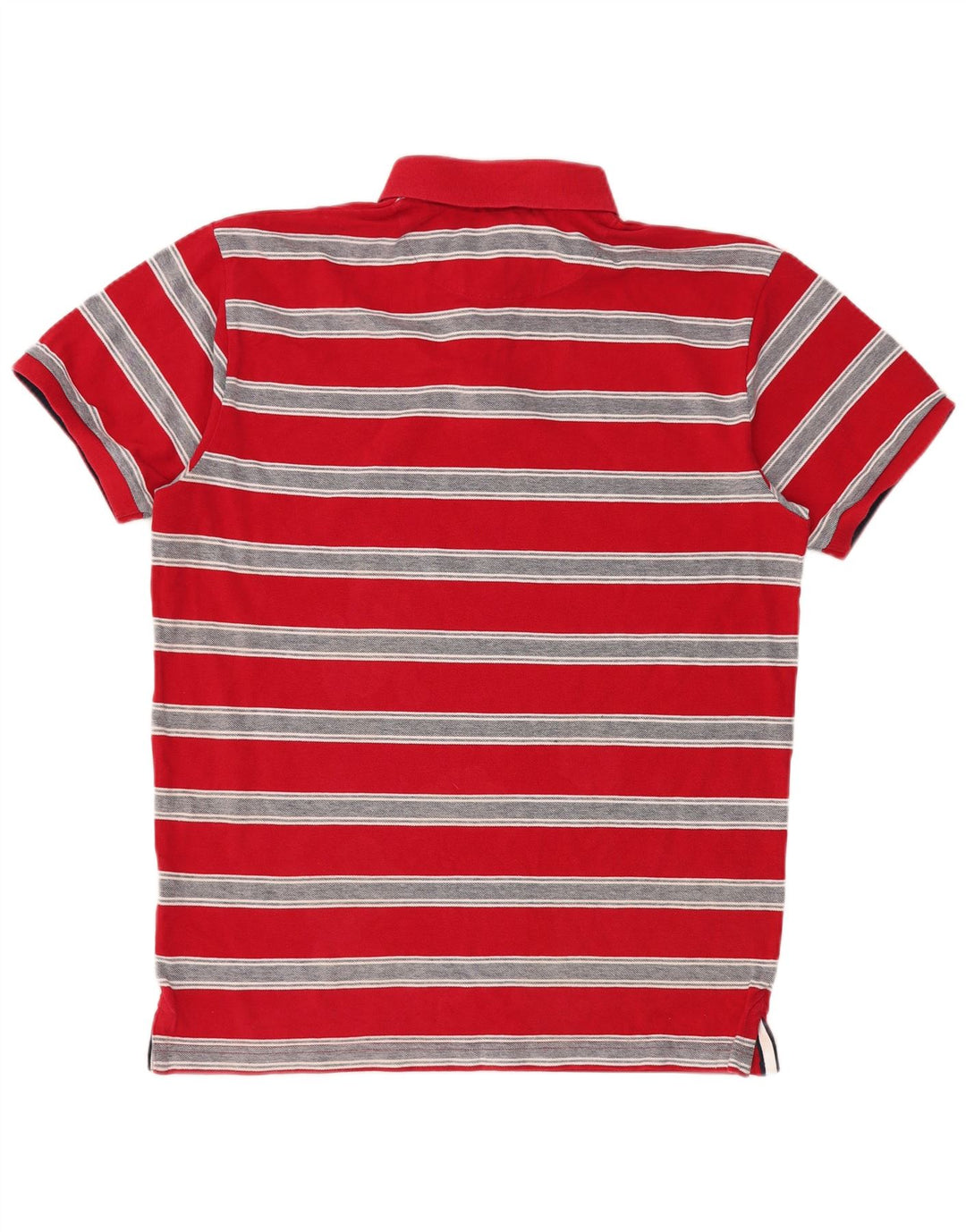 Gant Herren-Poloshirt XL, rot gestreift, Baumwolle