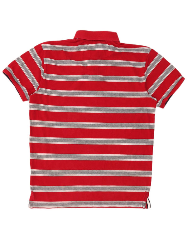 Gant Herren-Poloshirt XL, rot gestreift, Baumwolle