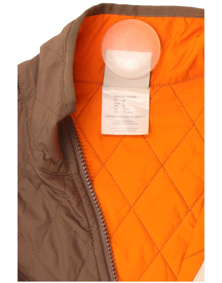 JACK WOLFSKIN Damen Liner Quilted Jacket UK 12/14 Medium Beige Polyester