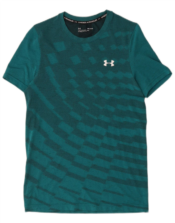 Under Armour Herren T-Shirt Top Small Blau Geometrisch
