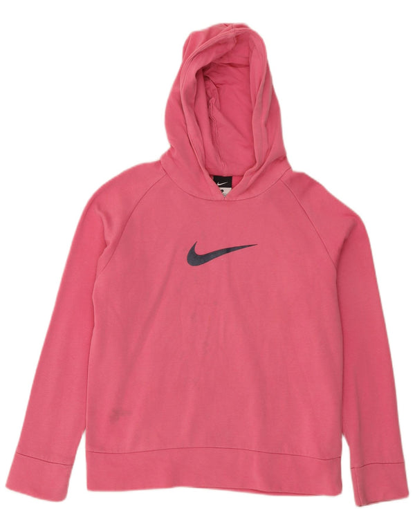Nike Mädchen Kapuzenpullover, 12–13 Jahre, groß, rosa, Baumwolle