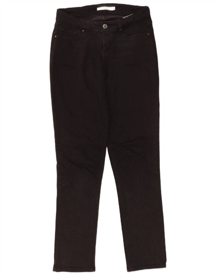 Levi's Damen 712 Slim Jeans W26 L30 Schwarze Baumwolle
