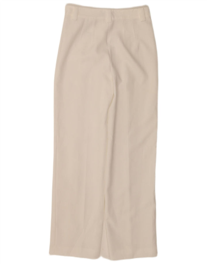 Gerade Freizeithose für Damen von Zara, Größe S, W26, L32, Weiß, Polyester