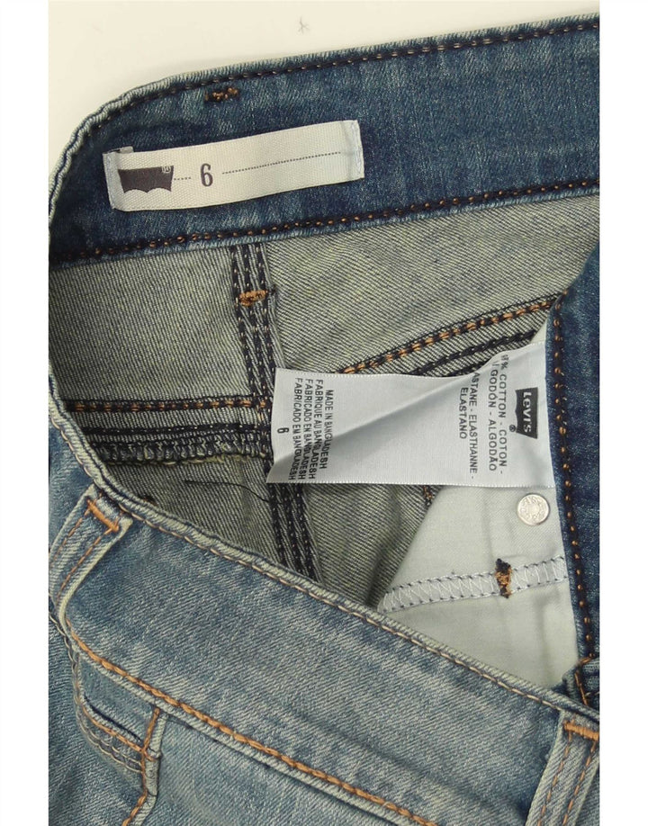 Levi's Damen Jeansshorts US 6 Medium W28 Blaue Baumwolle