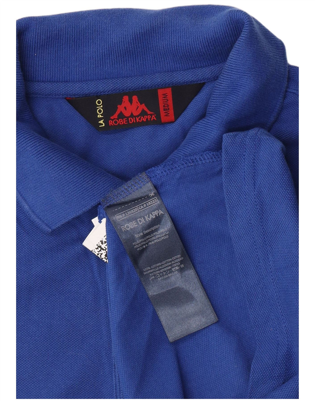 Kappa Herren-Poloshirt aus mittelblauer Baumwolle