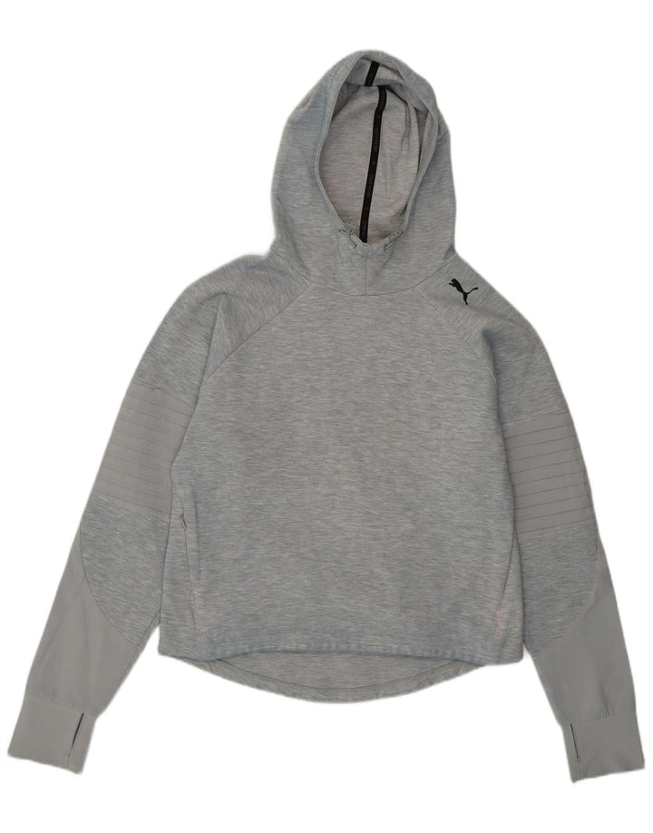 PUMA Damen Kapuzenpullover UK 10 Small Grau