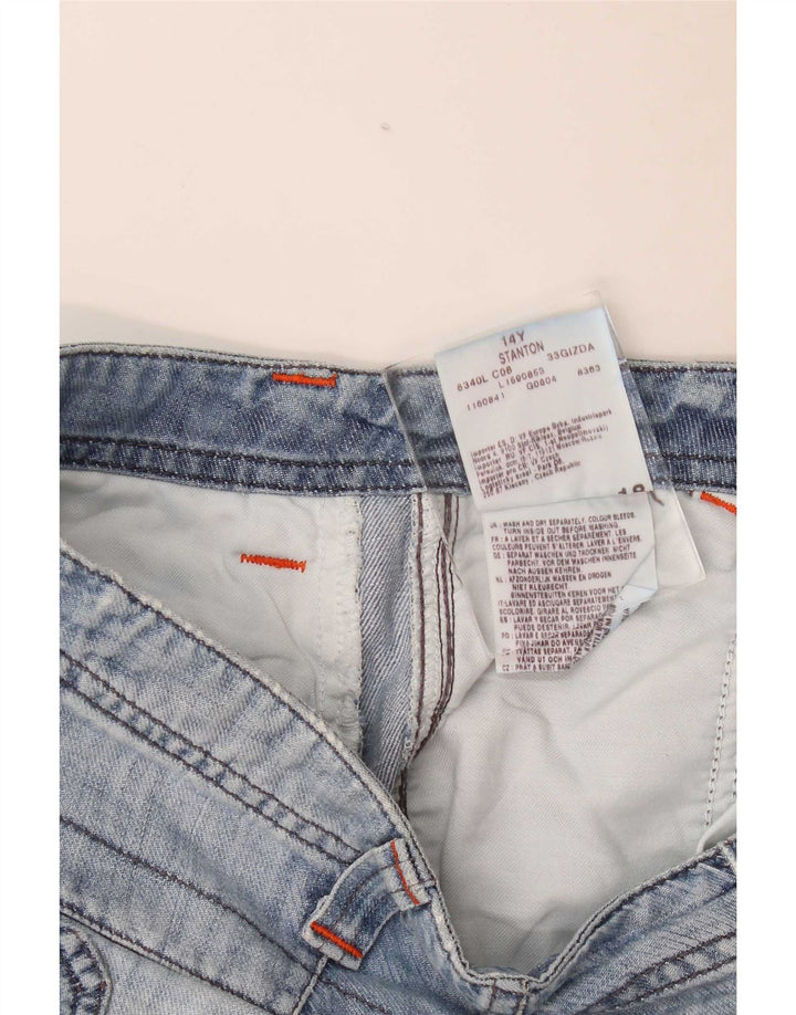 Lee Stanton Cargo-Shorts für Jungen, 13–14 Jahre, W30, blaue Baumwolle