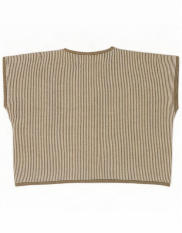 Naomi Damen-Tanktop mit übergroßer Weste, US 2 XS, Khaki, gestreift, Baumwolle Produktbeschreibung Etikettengröße:  Marke: