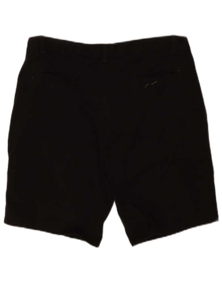 Chaps Husky Chino-Shorts für Jungen, 15–16 Jahre, W32, schwarze Baumwolle