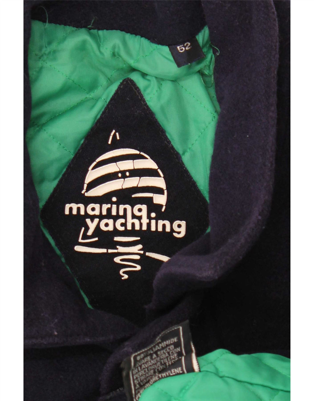 Marina Yachting Herrenmantel IT 52 XL Marineblaue Wolle