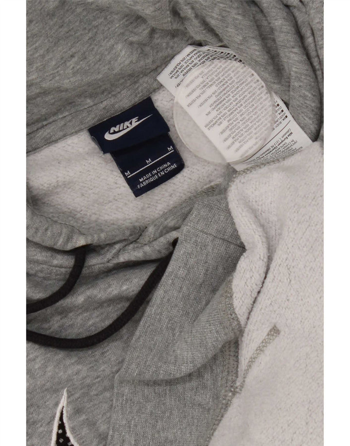 Nike Herren-Kapuzenpullover mit Grafik, mittelgraue Baumwolle