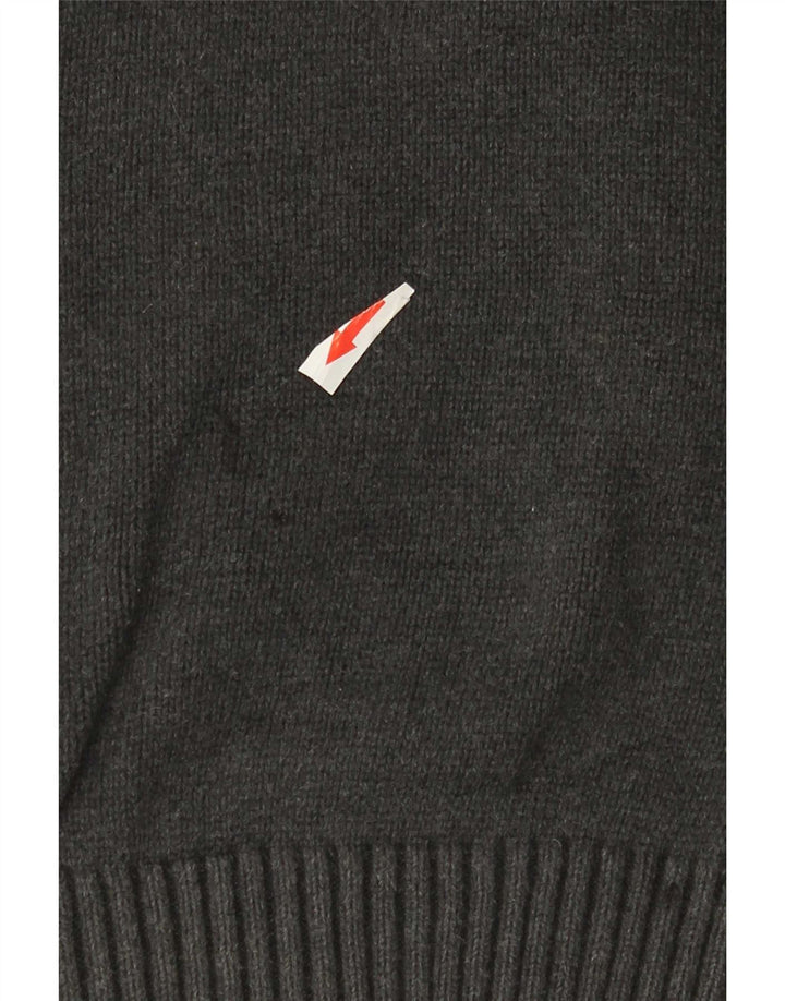 Tommy Hilfiger Herren-Pullover mit Rundhalsausschnitt, mittelgraue Baumwolle