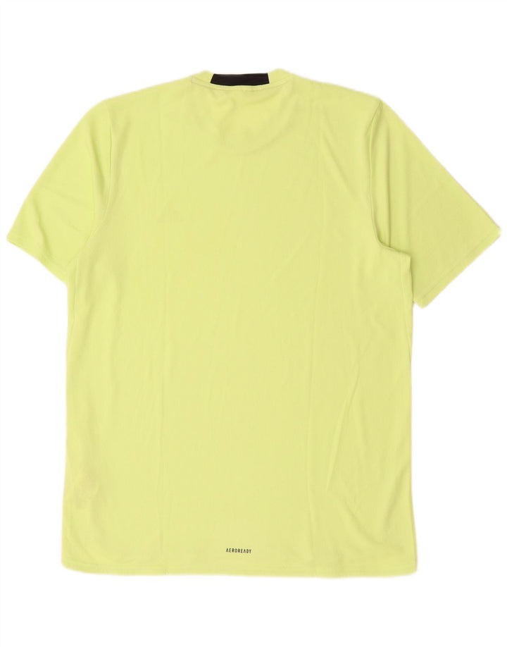 Adidas Herren T-Shirt Top Mittelgrünes Polyester