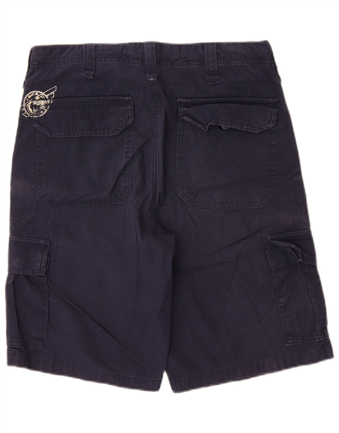 Asics Herren Cargo Shorts IT 46 Small W30 Marineblau Baumwolle
