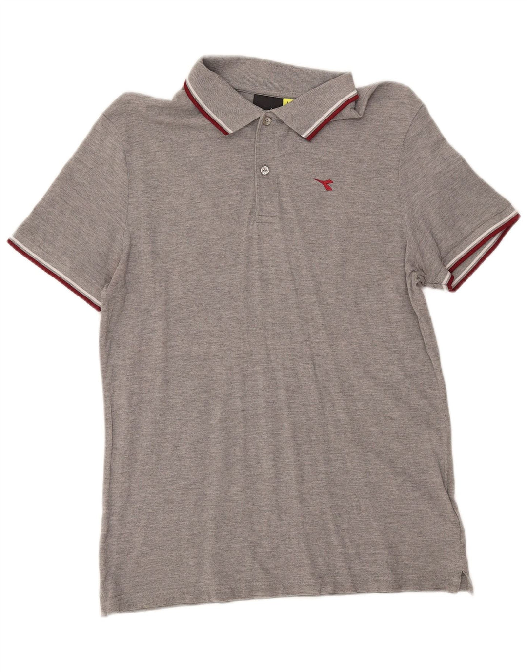 DIADORA Mens Polo Shirt Large Grey Cotton