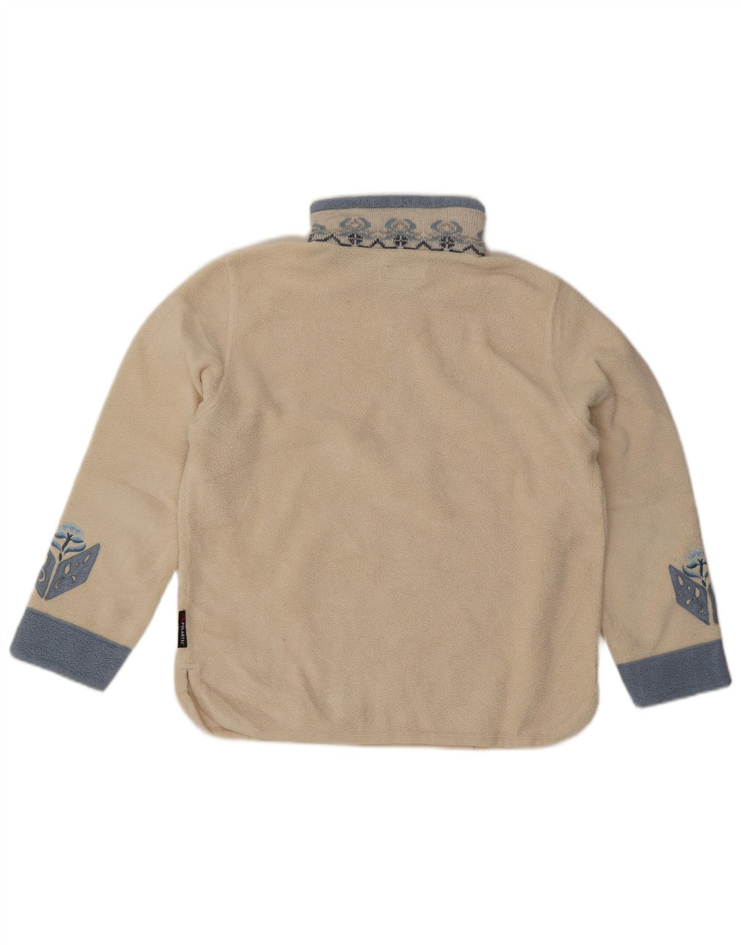 POLARTEC Damen-Fleecepullover mit Reißverschluss am Hals, UK 16, Größe L, Weiß, Polyester