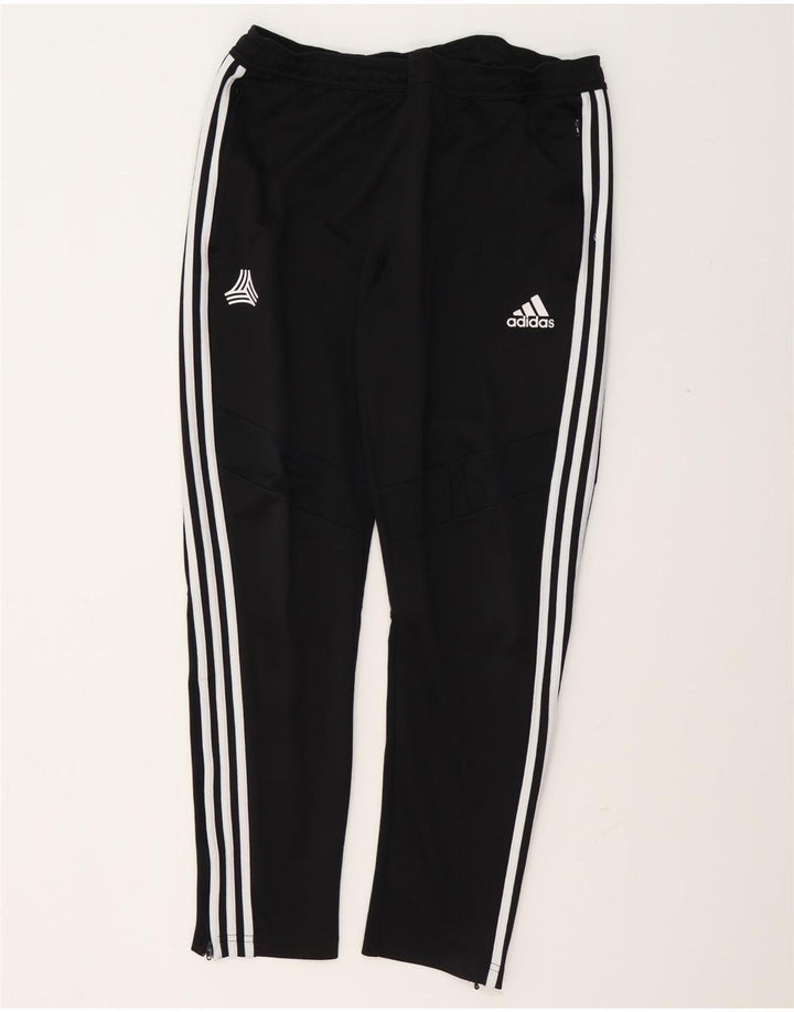 Adidas Herren-Trainingshose, groß, aus schwarzem Polyester