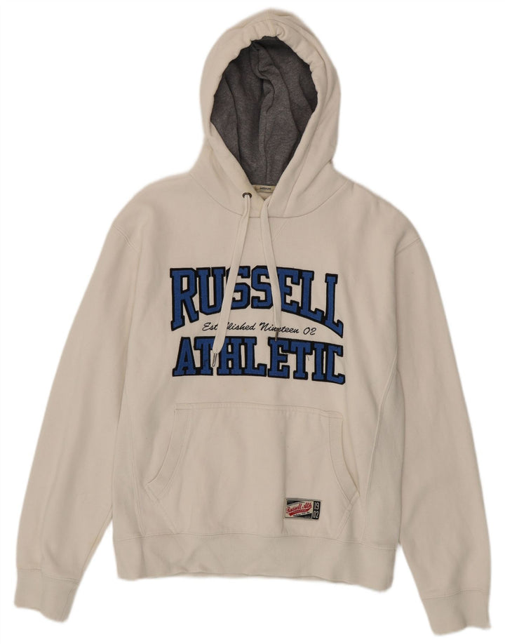 RUSSELL ATHLETIC Herren-Kapuzenpullover mit Grafik, mittelweiße Baumwolle