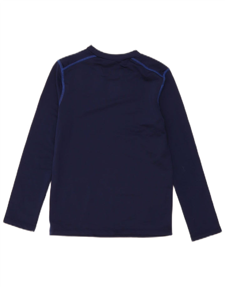 Starter-Oberteil für Jungen, langärmlig, 10–11 Jahre, Größe L, Marineblau, Polyester