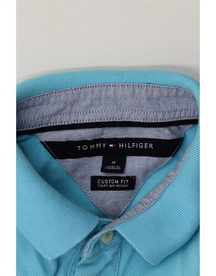 Tommy Hilfiger Herren Custom Fit Poloshirt Mittelblau