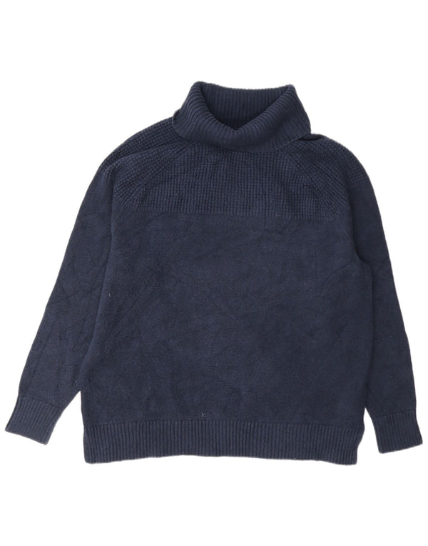 L.L.Bean Rollkragenpullover für Damen, UK 18, XL, Marineblau, Baumwolle