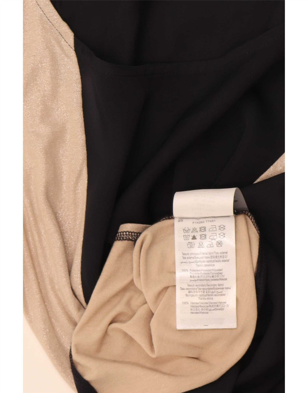 Liu Jo Damen Weste Top IT 40 Small Schwarz Colourblock Polyester