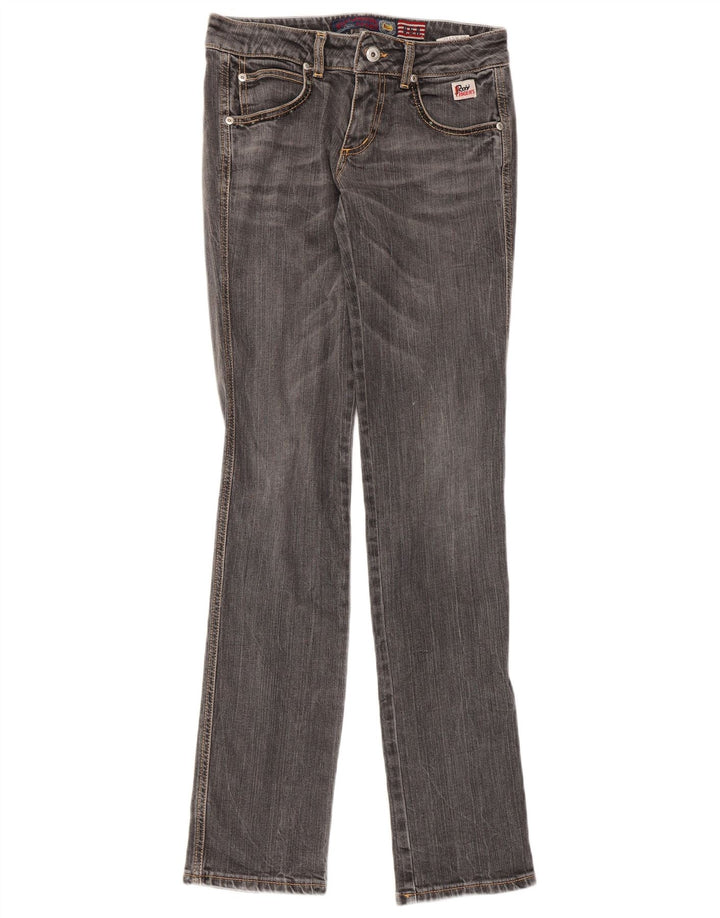 Roy Rogers Damen Slim Jeans W27 L33 Graue Baumwolle