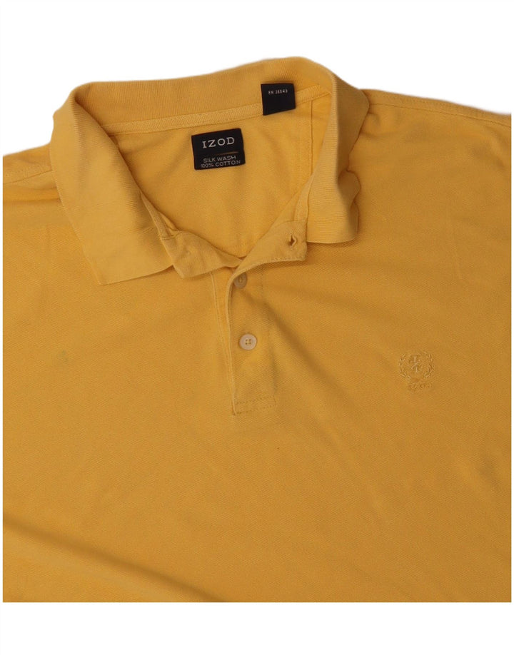 IZOD Herren Poloshirt XL Gelb Baumwolle
