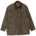Barbour Herren Border Loose Fit Jacke aus gewachster Baumwolle EU 48 Mittelgrüne Baumwolle