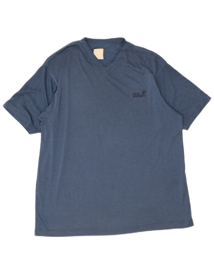 Jack Wolfskin Herren T-Shirt Top XL Blau Polyester