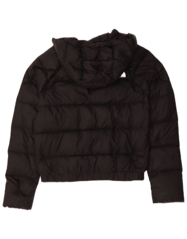 The North Face Damen Crop Hooded Wattierte Jacke UK 6 XS Schwarz Nylon