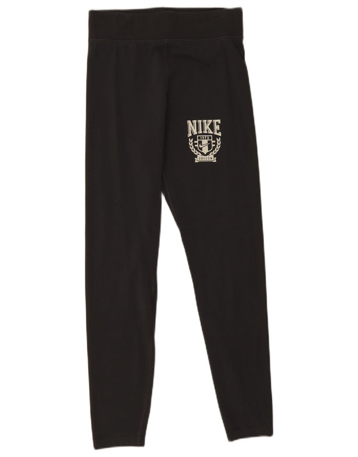Nike Damen Graphic Leggings UK 8 Small Grau