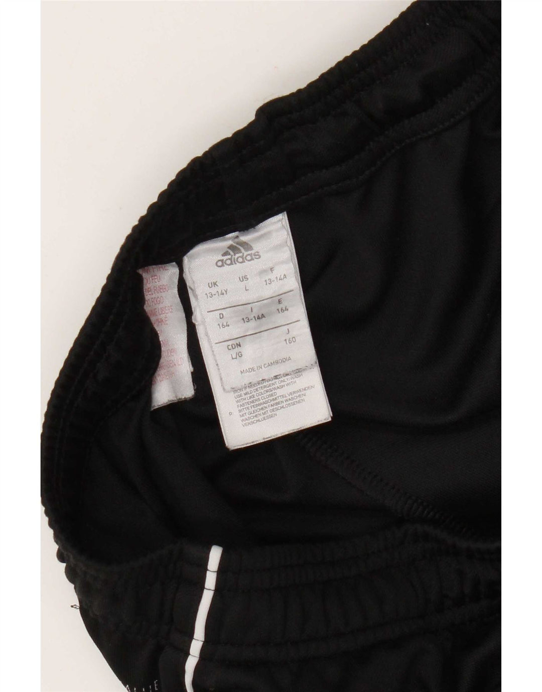 Adidas Jungen Climalite Trainingshose 13–14 Jahre, schwarzes Polyester