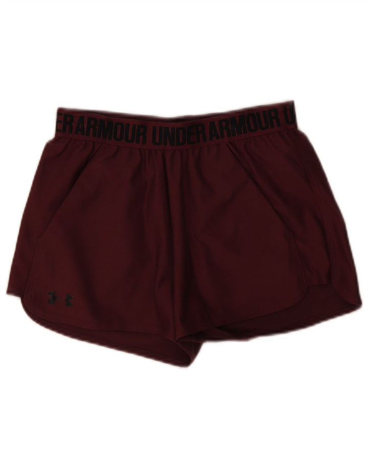 Under Armour Damen Graphic Sport Shorts XS Burgunderrot Polyester