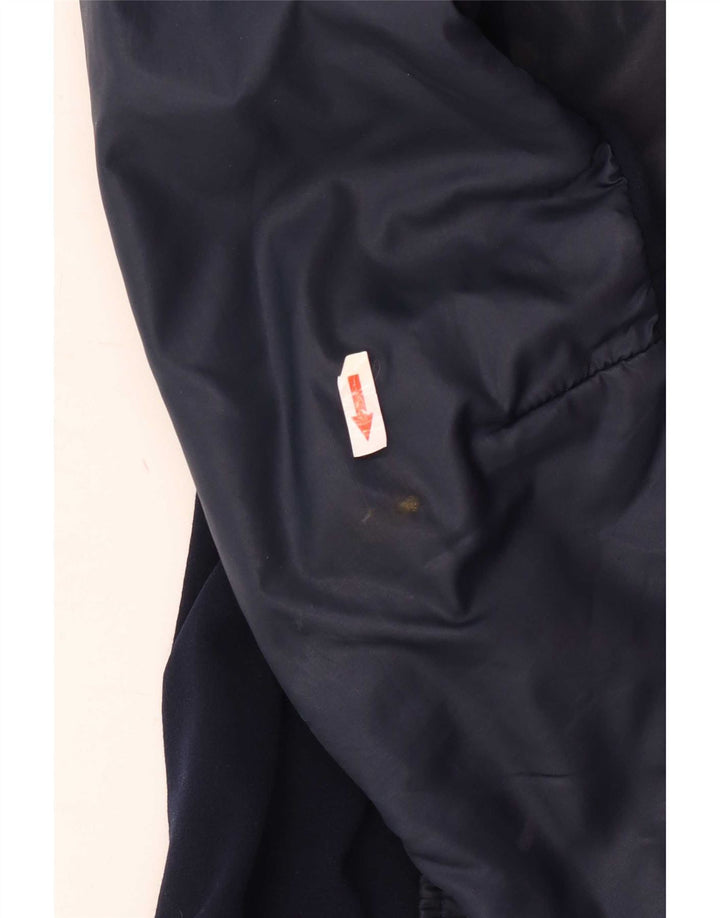 Gepolsterte Vintage-Skijacke für Herren, Größe 50, Mittel, Marineblau, Farbblock-Retro
