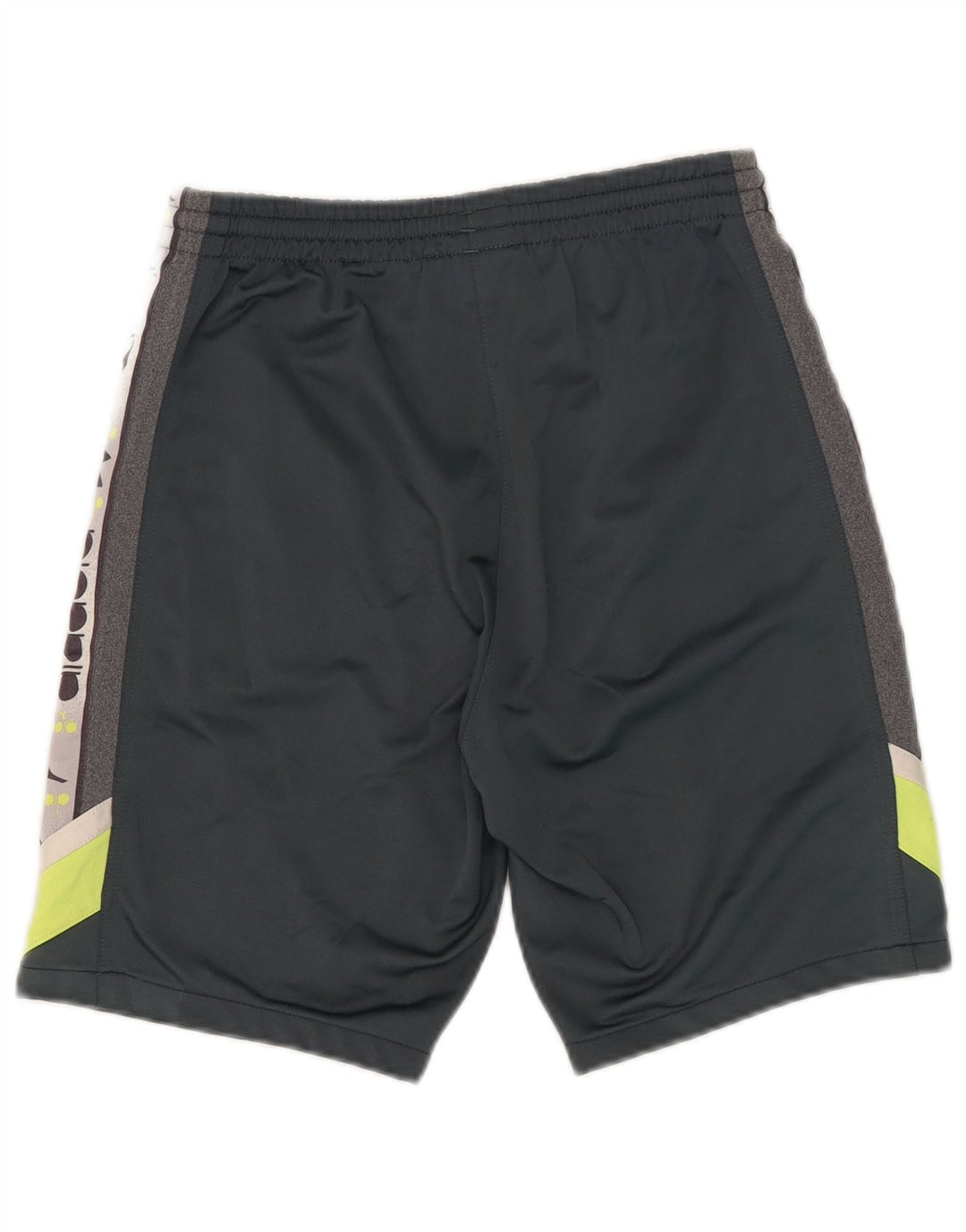 Diadora Herren-Sportshorts mit Grafik, mittelgraues Colourblock-Polyester