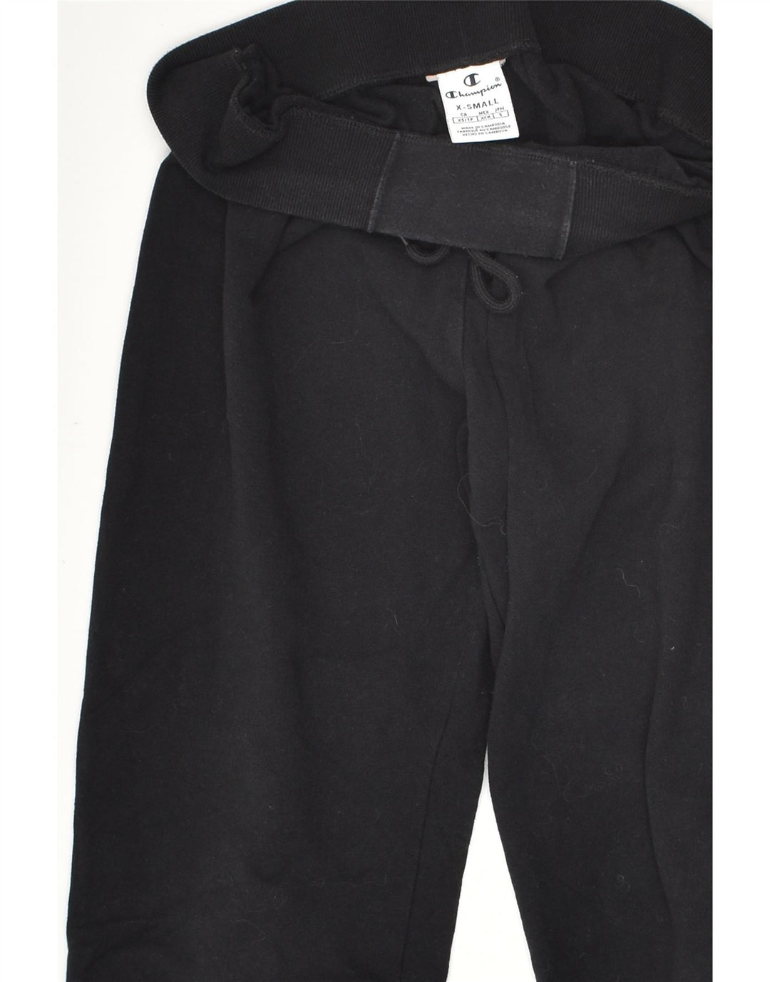 CHAMPION Womens Tracksuit Trousers Joggers UK 6 XS Black | Vintage Champion | Thrift | Second-Hand Champion | Used Clothing | Messina Hembry 