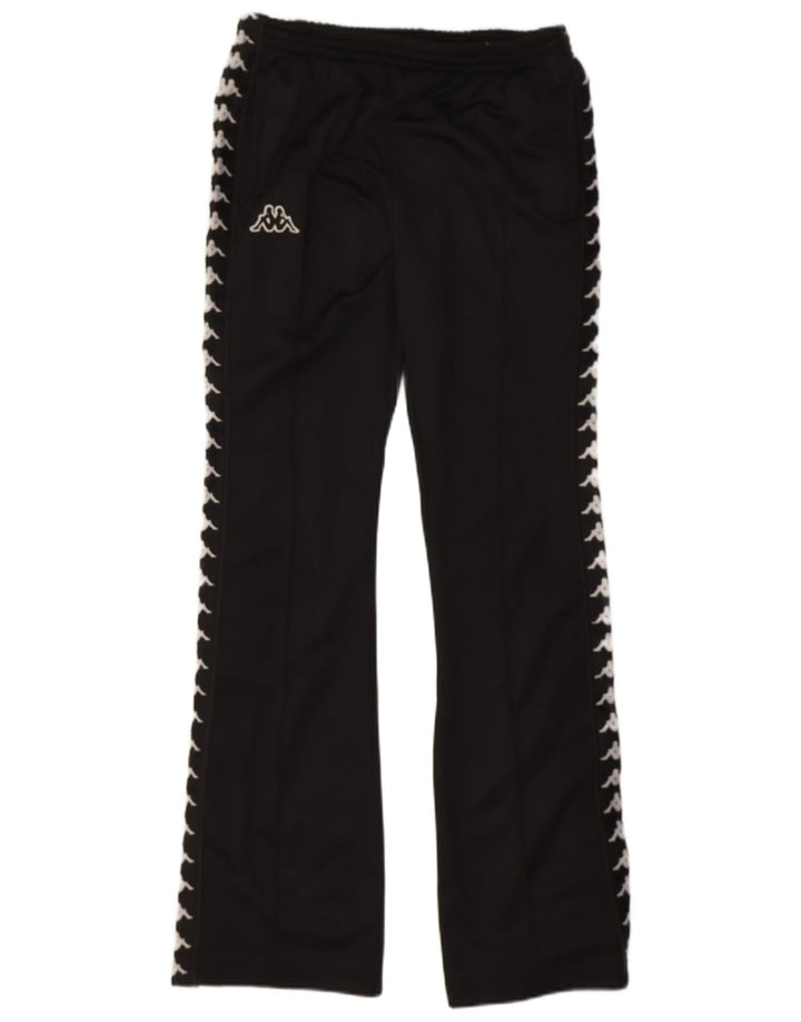 Kappa Herren-Trainingshose mit Grafik, Größe S, Schwarz, Polyester