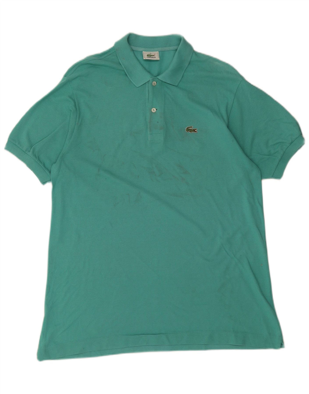Lacoste Herren-Poloshirt, Größe 5, große grüne Baumwolle