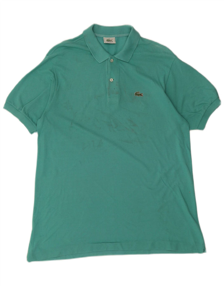 Lacoste Herren-Poloshirt, Größe 5, große grüne Baumwolle