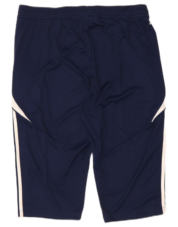 Adidas Herren Aeroready Slim Fit Sportshorts XL Marineblau Farbblock